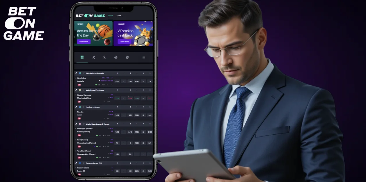 BetOnGame casino interface for Myanmar